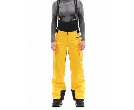 Брюки горнолыжные Dragonfly Gravity Premium Woman Yellow-Dark Ocean в Ростове-на-Дону