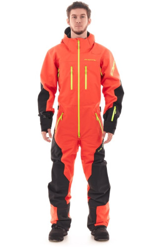 Комбинезон сноубордический Dragonfly SuperLight 3L Man Dark Red-Yellow 2024 в Ростове-на-Дону