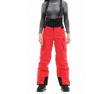 Штаны горнолыжные утепленные Dragonfly Gravity Premium Woman Red Fluo в Ростове-на-Дону