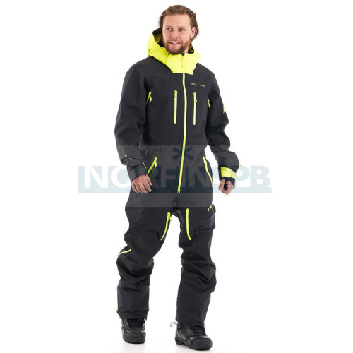 Комбинезон сноубордический Dragonfly SuperLight 3L MAN Black-Yellow Fluo в Ростове-на-Дону