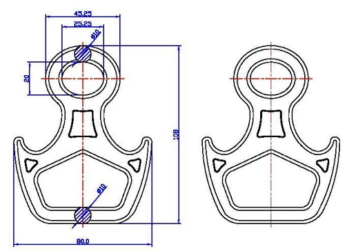  Спусковое устройство Вертикаль 8 рогатая малая дюраль в Ростове-на-Дону  