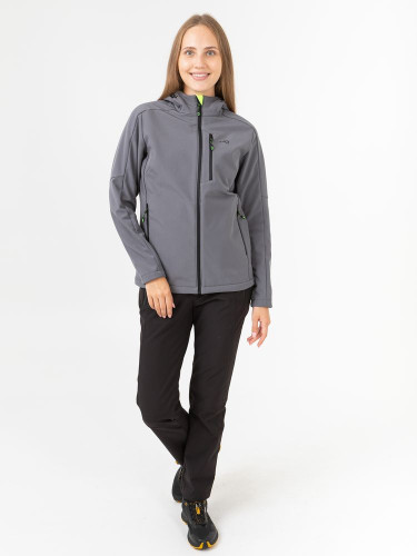 Куртка Rosomaha Softshell "Нея"(серый/лайм) женская