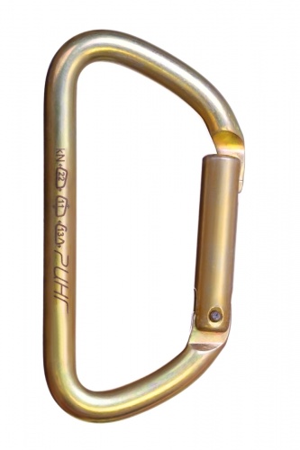  Карабин Ринг сталь трапеция с прямой защелкой (keylock) 22 кН в Ростове-на-Дону  