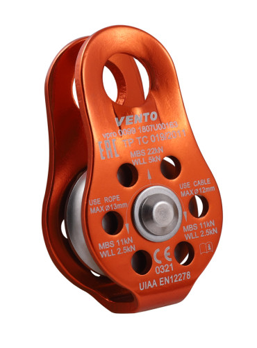  Блок-ролик одинарный Спасатель Люкс дюраль Венто в Ростове-на-Дону  