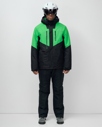 Костюм горнолыжный 07712Z  зеленый  в Ростове-на-Дону