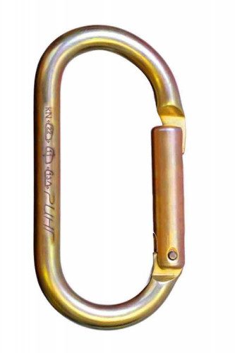  Карабин Ринг сталь овал с прямой защелкой (keylock) 22 кН в Ростове-на-Дону  