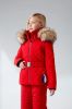 Куртка горнолыжная Poivre Blanc с иск.мехом W21-1003-JRGL/A красный в Ростове-на-Дону