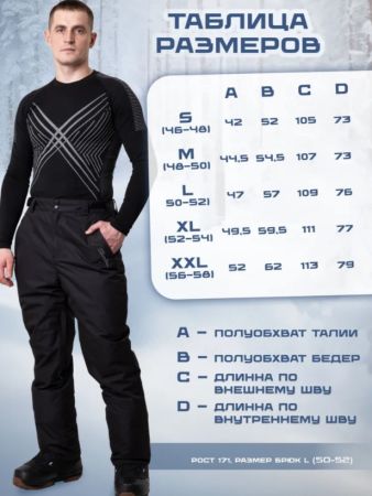 Брюки мужские "Saimaa" черный в Ростове-на-Дону