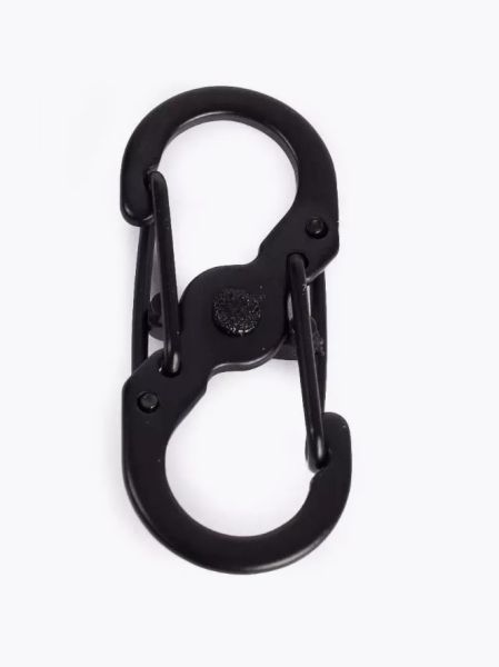 Карабин Следопыт 3,5см.двойной,сталь черный