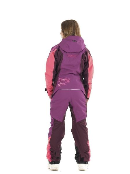 Комбинезон сноубордический Dragonfly Premium Woman Purple&Brown в Ростове-на-Дону