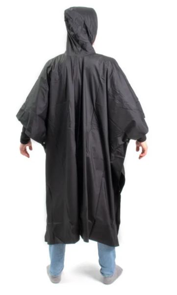 Плащ-дождевик Следопыт плотный PVC 129х137см черный