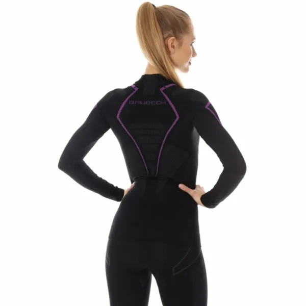 Футболка Brubeck Thermo Nilit Heat черный/розовый женская в Ростове-на-Дону