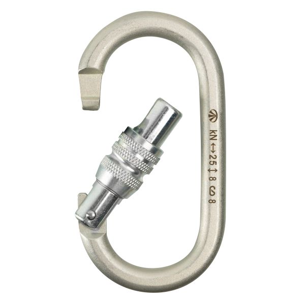  Карабин Вертикаль овал стальной Люкс с муфтой (кейлок) в Ростове-на-Дону  