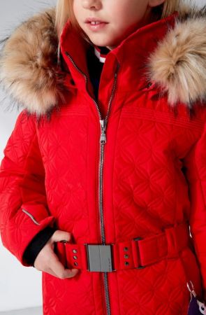 Куртка горнолыжная Poivre Blanc с иск.мехом W21-1003-JRGL/A красный в Ростове-на-Дону