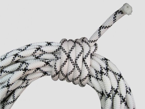  Веревка Шнур статика д.10 мм.48 пр.аб белый в Ростове-на-Дону  