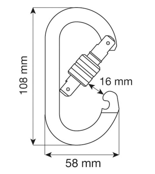 Карабин Camp Oval Standart-Lock в Ростове-на-Дону  