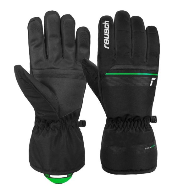 Перчатки Reusch Snow King Black/Neon Green в Ростове-на-Дону